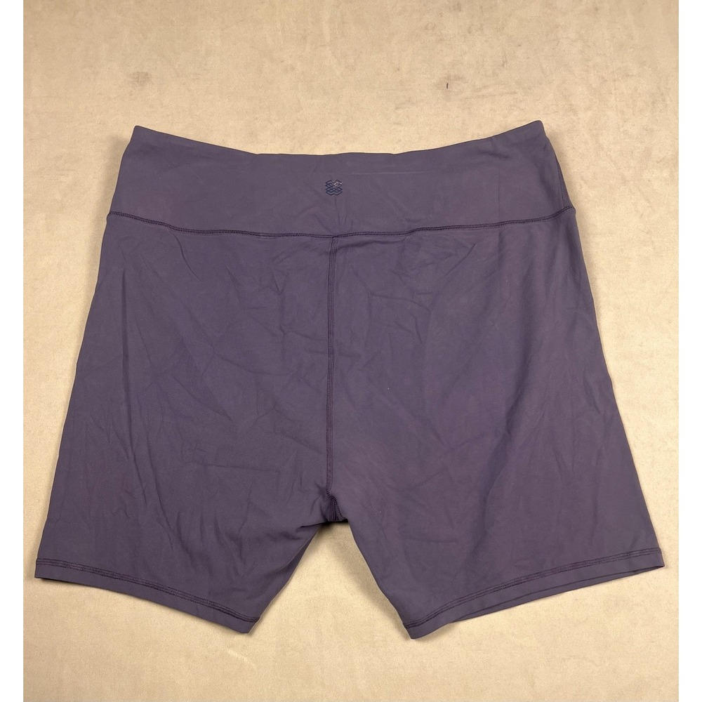 FLX Purple Travel Leisure Jogger Athletic Shorts Womens Plus Size 1X High Rise